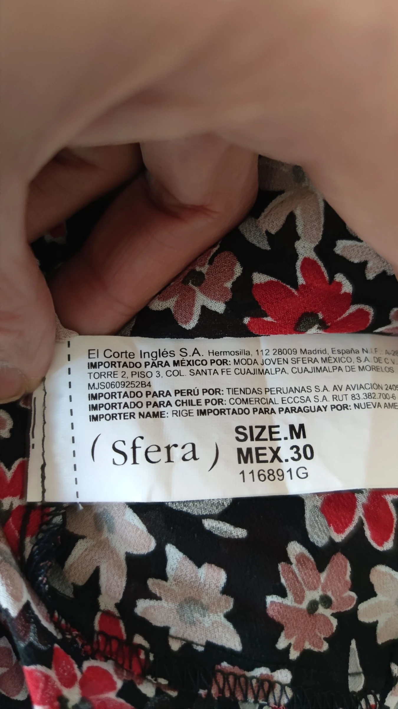 Oversize Floral Chiffon Blouse Sfera Size M/38 – photo 13